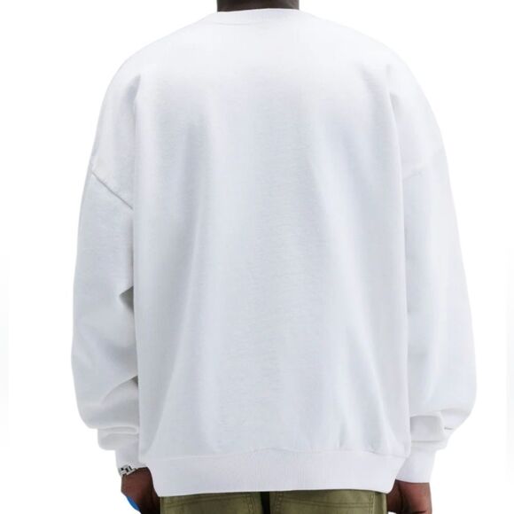 683 NWT MR BEAST EMBOSSED PANTHER CREWNECK SWEATSHIRT - WHITE LARGE - Picture 2 of 9